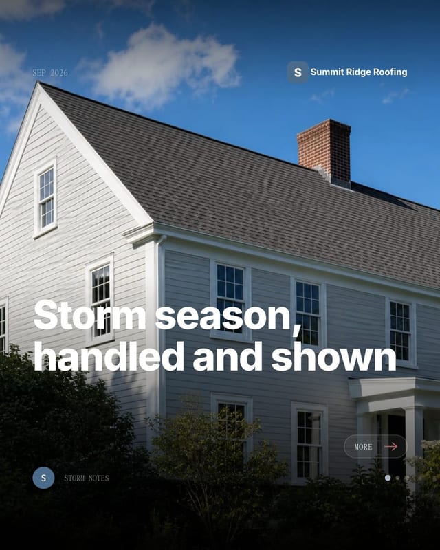Roofing post imagery